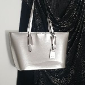 Aldo Handbag, Silver, GUC